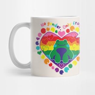 No gender, only frog [rainbow] Mug